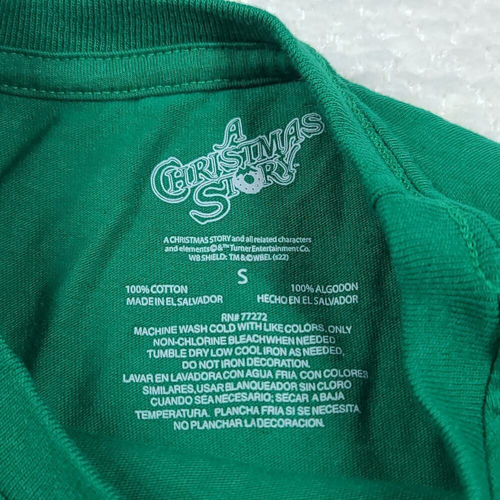 Ralphie Pink Nightmare A Christmas story shirt SZ small festive party - Picture 3 of 5